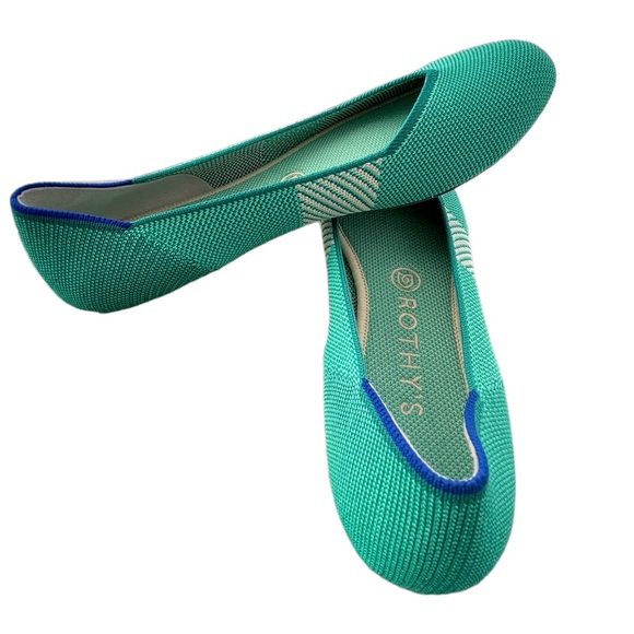 NEW Rothy's The Flat in Calypso Teal, Size 9.5 - Picture 6 of 7